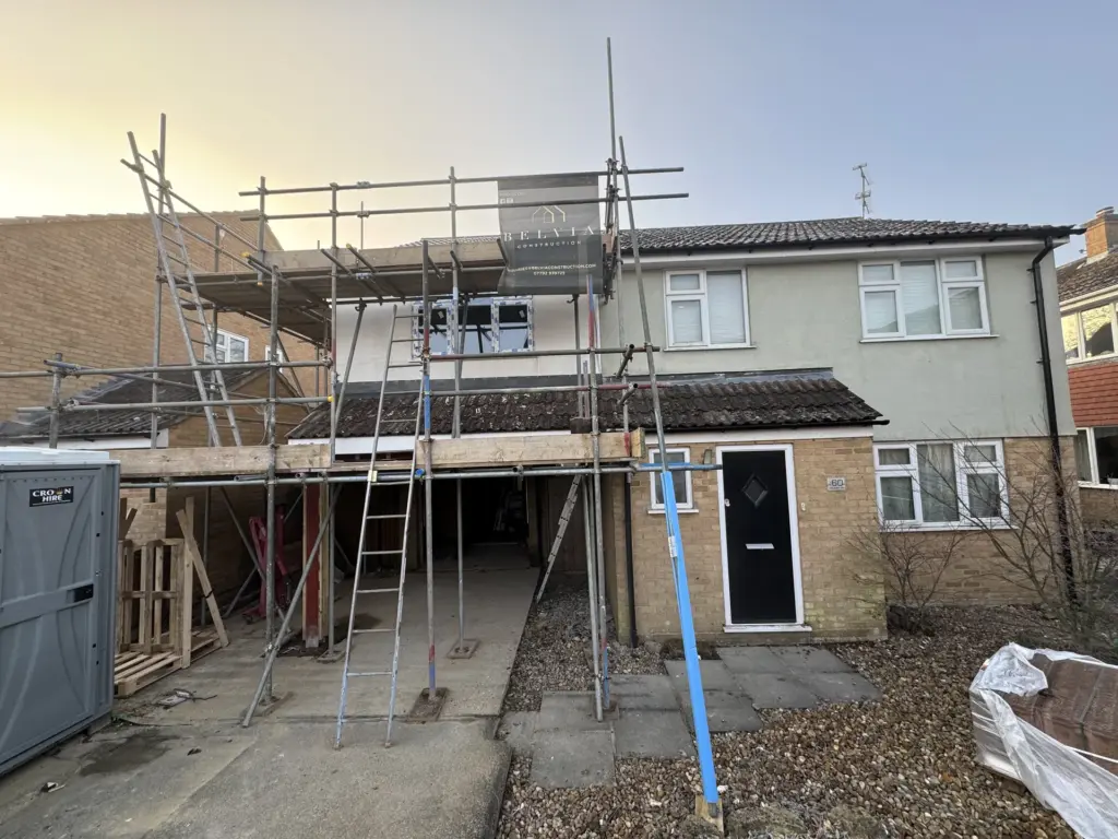 External finishing works underway on the Chelmsford second-storey link extension