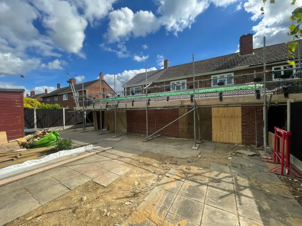 Marks tey extension brickwork completed