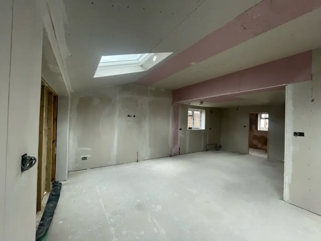 Marks tey extension plasterboards fitted 2