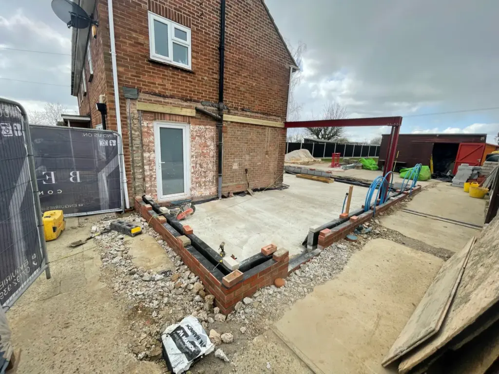 Marks tey extension plumbing and wiring