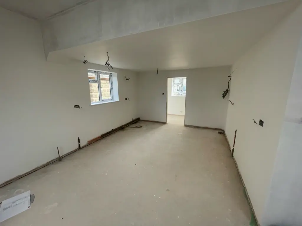 Marks tey extension walls skimmed painted